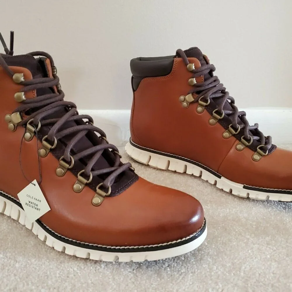 Cole Haan Men's Zerogrand Tan Hiker Waterproof Hiking Boot